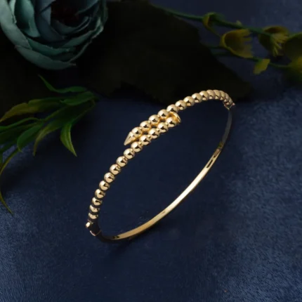 Spor Model 14 Ayar Altın Kelepçe Bilezik